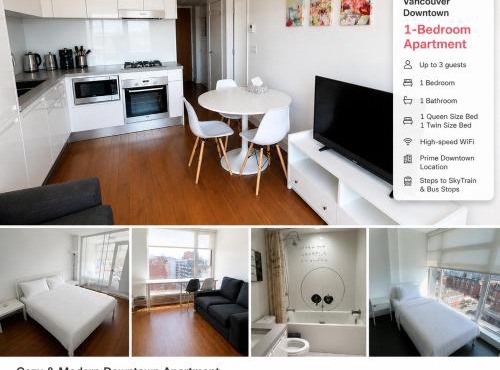 Cozy & Moden Downtown Condo in Vancouver