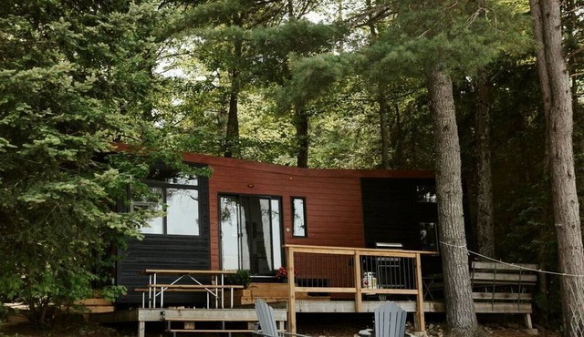 Gorgeous Tiny House Nestled Amidst Trees and Fire Pit Provided in Petawawa, Ontario