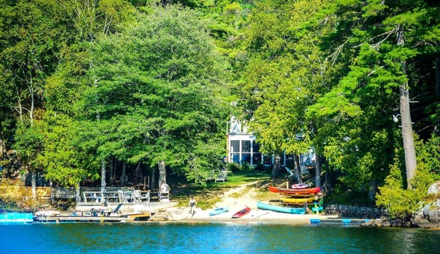 Grand Lakefront Cottage Rental on a Resort in Land O' Lakes Region of Ontario, Canada