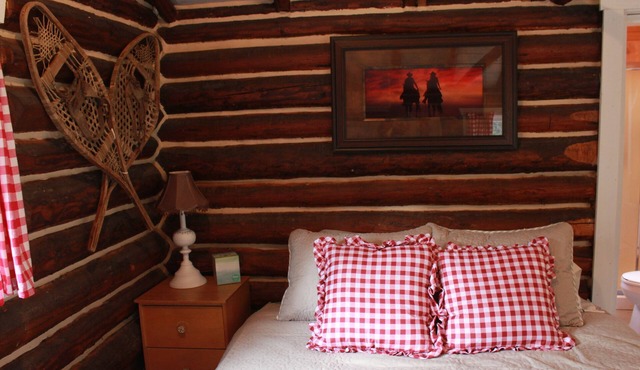 Historic Cowboy LogCabin on Working Ranch, private&surrounded by nature,LoonLake