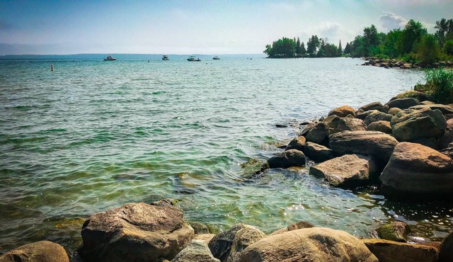 House by Lake Simcoe beach