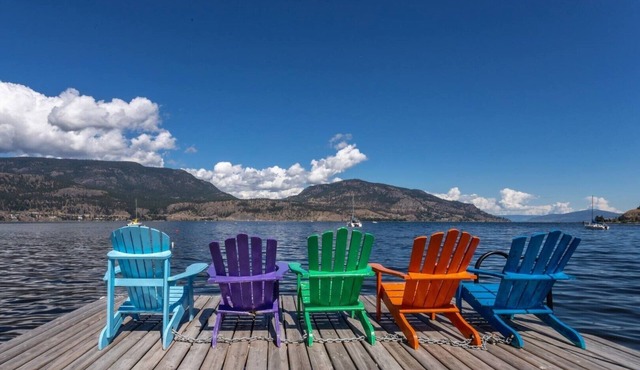 Lake Front Downtown Kelowna home With beautiful dock