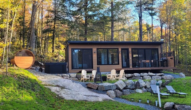 Lake+spa+sauna+hammam at Émeraude des Sources