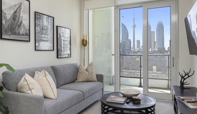 Large two bedroom condo with CN tower view!