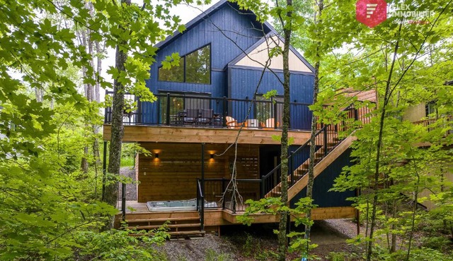 Le Bellevue - Chalet avec spa privé TV 65" Sonos à Pont Rouge - Resort près de Québec