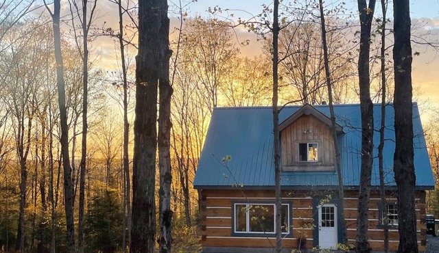 Log cabin on the hill