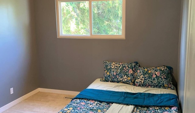 Private bedroom with a Shared washroom in a shared home in Edmonton, Canada