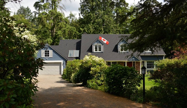 Secluded location on a cul de sac & creek, near amenities, mountains & beach.