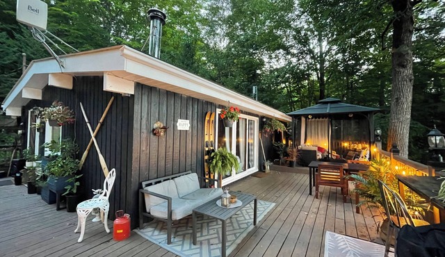 Waterfront Cottage with Beach, Bunkie, BBQ, Boat Slip & 10/10 Lake Views!