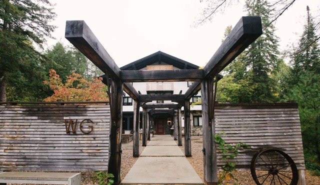 Within the village of Wakefield, nestled among six acres of forest and ponds.