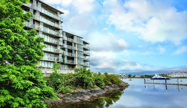 You’re cozy as you look out over the moonlit bay !