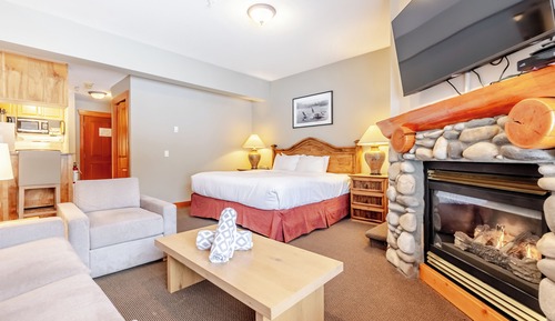 Studio, 1 Queen Bed, Kitchen