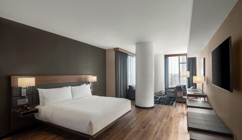Room, 1 King Bed, Roll-in Shower