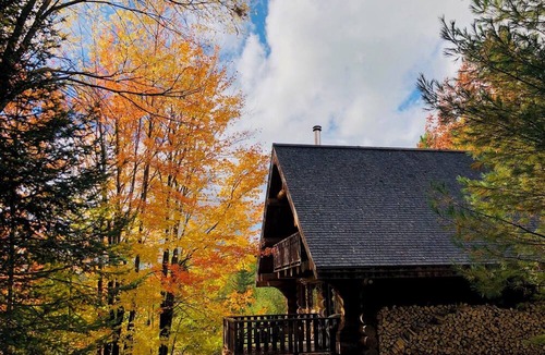Mansonville Ski Chalet | Cabane du Hibou - Wood fireplace - Mont Owl's Head