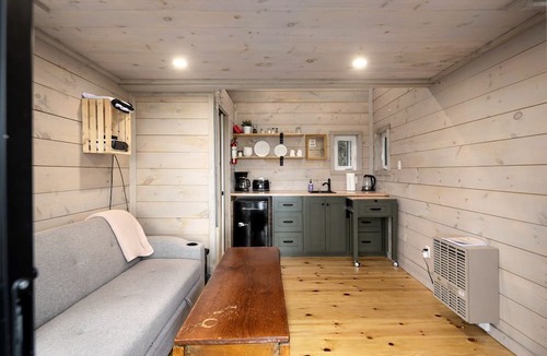 Desboro House | Cozy Getaways in Canada, in this Charming Tiny House with Fire Pit in Ontario