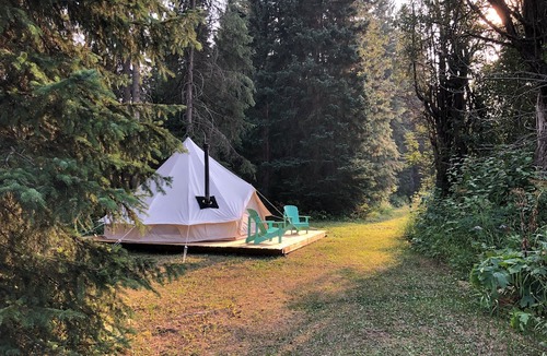 Regional District of Bulkley-Nechako RV Rental | Willow Riverfront Bell Tent Retreat