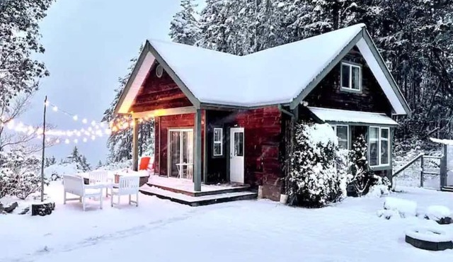 Forest Cottage & Sauna w/ Ocean & Mountain Views