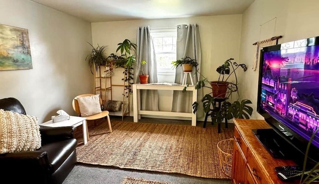 2 bed Suite: kitchen, parking, king/queen upstairs